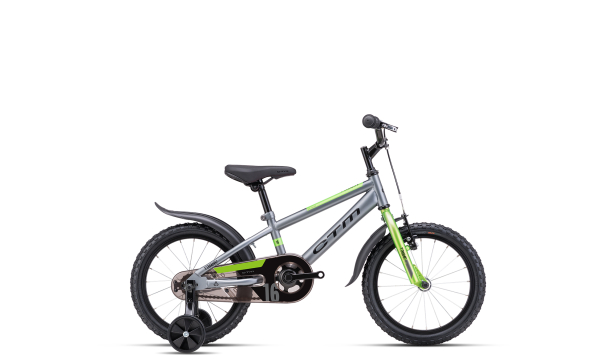 CTM TOMMY - matná sivá / limetková, 2025 